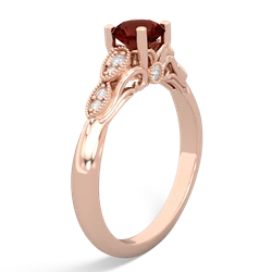 Garnet Antique Elegance 14K Rose Gold ring R3100