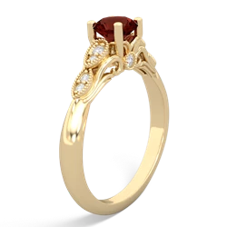 Garnet Antique Elegance 14K Yellow Gold ring R3100