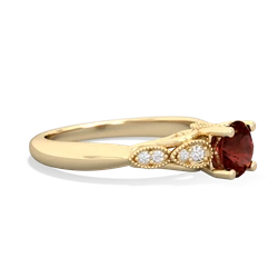 Garnet Antique Elegance 14K Yellow Gold ring R3100