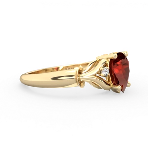Garnet Precious Pear 14K Yellow Gold ring R0826