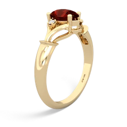 Garnet Precious Pear 14K Yellow Gold ring R0826