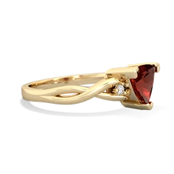 Garnet Trillion Twist 14K Yellow Gold ring R2104