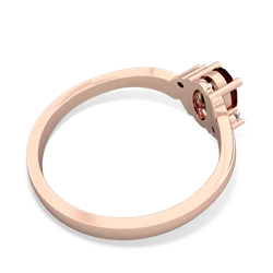 Garnet Elegant Swirl 14K Rose Gold ring R2173