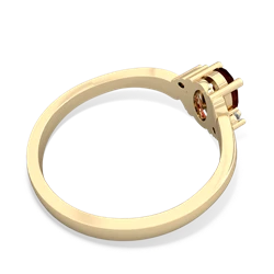 Garnet Elegant Swirl 14K Yellow Gold ring R2173