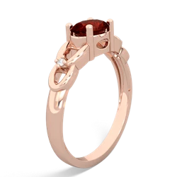 Garnet Links 14K Rose Gold ring R4032