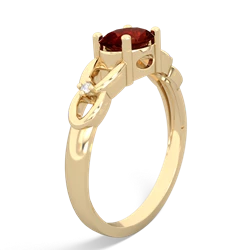 Garnet Links 14K Yellow Gold ring R4032