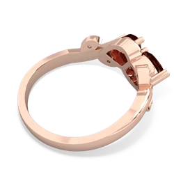 Garnet Floral Elegance 14K Rose Gold ring R5790