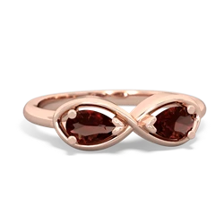 Garnet Infinity 14K Rose Gold ring R5050