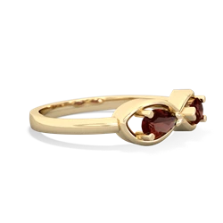 Garnet Infinity 14K Yellow Gold ring R5050