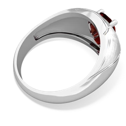 Garnet Men's Crossroads 14K White Gold ring R0361