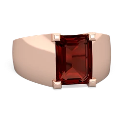 Garnet Men's 14K Rose Gold ring R1836