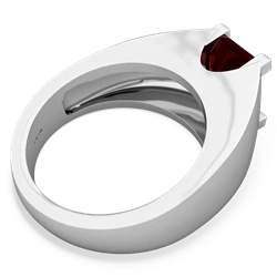 Garnet Men's 14K White Gold ring R1836