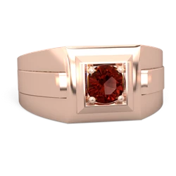 Thumbnail for Garnet Men's 14K Rose Gold ring R0480 - front view