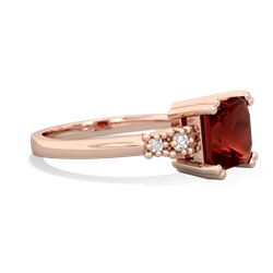 Garnet Art Deco Princess 14K Rose Gold ring R2014