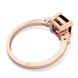 Garnet Art Deco Princess 14K Rose Gold ring R2014