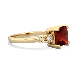 Garnet Art Deco Princess 14K Yellow Gold ring R2014