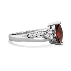 Garnet Royal Marquise 14K White Gold ring R2343