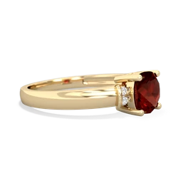 Garnet Simply Elegant Cushion 14K Yellow Gold ring R2489