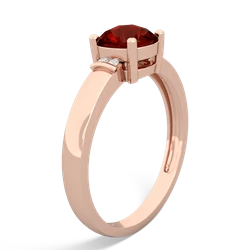 Garnet Simply Elegant Cushion 14K Rose Gold ring R2489