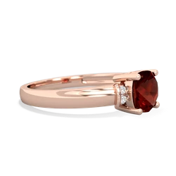 Garnet Simply Elegant Cushion 14K Rose Gold ring R2489