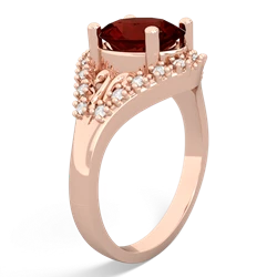 Garnet Antique Style Cocktail 14K Rose Gold ring R2564