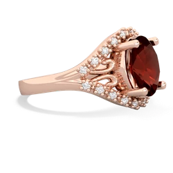 Garnet Antique Style Cocktail 14K Rose Gold ring R2564