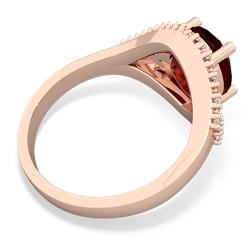 Garnet Antique Style Cocktail 14K Rose Gold ring R2564