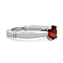 Garnet Renaissance 14K White Gold ring R27806RD