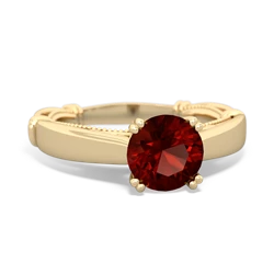 Garnet Renaissance 14K Yellow Gold ring R27806RD