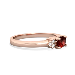 Garnet Simply Elegant East-West 14K Rose Gold ring R2480