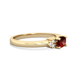 Garnet Simply Elegant East-West 14K Yellow Gold ring R2480