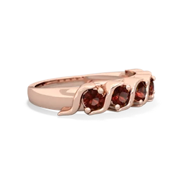 Garnet Anniversary Band 14K Rose Gold ring R2089