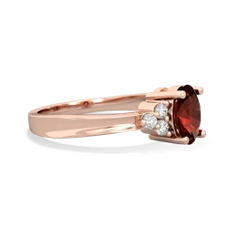 Garnet Simply Elegant 14K Rose Gold ring R2113