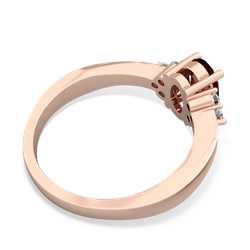 Garnet Simply Elegant 14K Rose Gold ring R2113