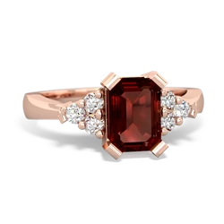 Garnet Timeless Classic 14K Rose Gold ring R2591