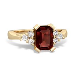 Garnet Timeless Classic 14K Yellow Gold ring R2591