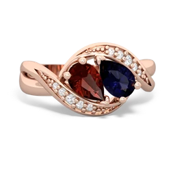 Garnet Summer Winds 14K Rose Gold ring R5342