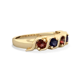 Garnet Anniversary Band 14K Yellow Gold ring R2089