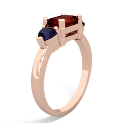 Garnet Three Stone 14K Rose Gold ring R5235