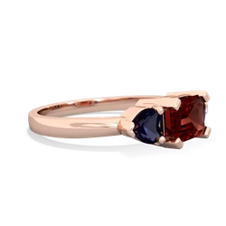 Garnet Three Stone 14K Rose Gold ring R5235