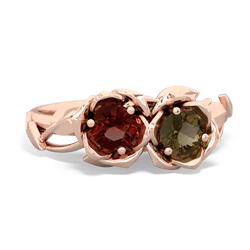 Garnet Rose Garden 14K Rose Gold ring R5510