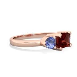 Garnet Three Stone 14K Rose Gold ring R5235