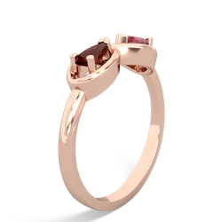 Garnet Infinity 14K Rose Gold ring R5050