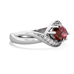 Garnet Summer Winds 14K White Gold ring R5342