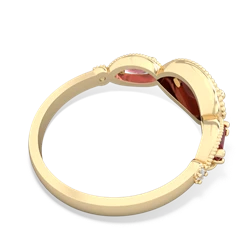 Garnet Milgrain Marquise 14K Yellow Gold ring R5700