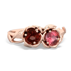 Garnet Rose Garden 14K Rose Gold ring R5510