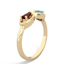 Garnet Infinity 14K Yellow Gold ring R5050