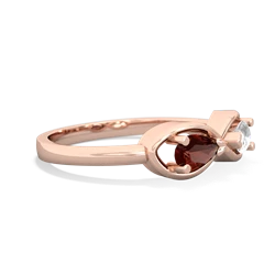 Garnet Infinity 14K Rose Gold ring R5050