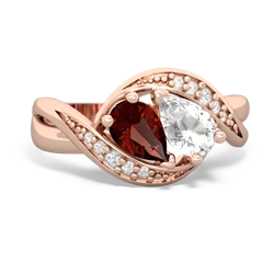 Garnet Summer Winds 14K Rose Gold ring R5342