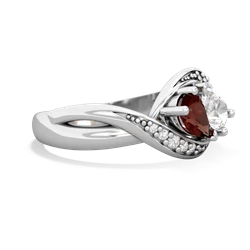 Garnet Summer Winds 14K White Gold ring R5342